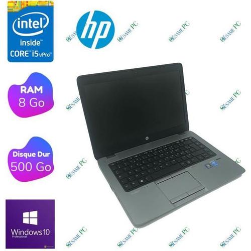 HP Elitebook 840 G1 - Intel Core i5 4210U - Ram 8 Go - Hdd 500 Go - 14" - Windows 10 Professionnel - Ordinateur Portable