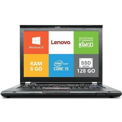 Ordinateur Portable Lenovo Thinkpad T420 Core i5 8Go Ram 128Go SSD Disque Dur,Windows10, PC Portable Reconditionnã©