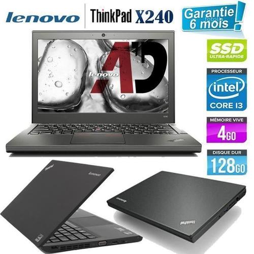 Lenovo X240 Core I3 1.9 Ghz SSD 128 Go Ram 4 Go