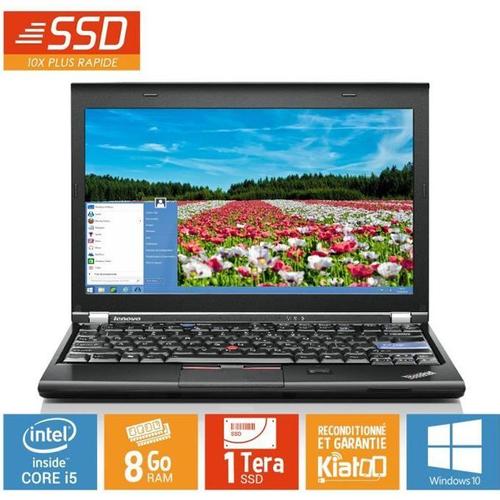 Ordinateur Portable Lenovo Thinkpad X220 Ultrabook Core i5 8Go Ram 1 To Disque Dur SSD Windows 10 PC Portable Reconditionn