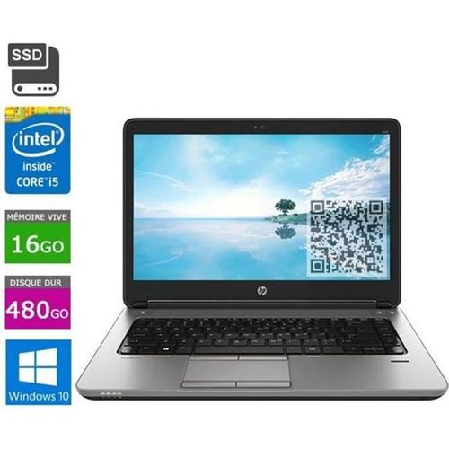 PC Portable HP Probook 640 G1 Intel Core i5-16Go - SSD 480Go W10