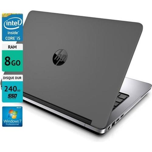 PC Portable HP Probook 640 G1 14" 8Go SSD 240Go Windows 7 Gris