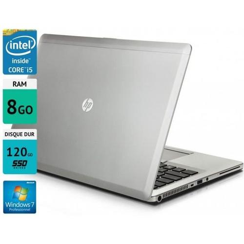 PC Portable HP Elitebook Folio 9470M 14" 8Go SSD 120Go Windows 7 Gris