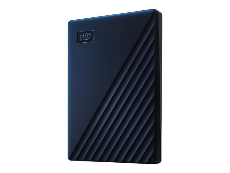 WD My Passport for Mac WDBA2D0020BBL - Disque dur - chiffré - 2 To - externe (portable) - USB 3.2 Gen 1 - AES 256 bits - bleu nuit