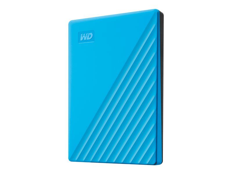 WD My Passport WDBYVG0020BBL - Disque dur - chiffré - 2 To - externe (portable) - USB 3.2 Gen 1 - AES 256 bits - bleu