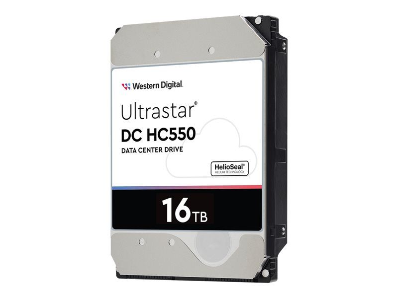 WD Ultrastar DC HC550 WUH721816AL5204 - Disque dur - 16 To - interne - 3.5 - SAS 12Gb/s - 7200 tours/min - mémoire tampon : 512 Mo