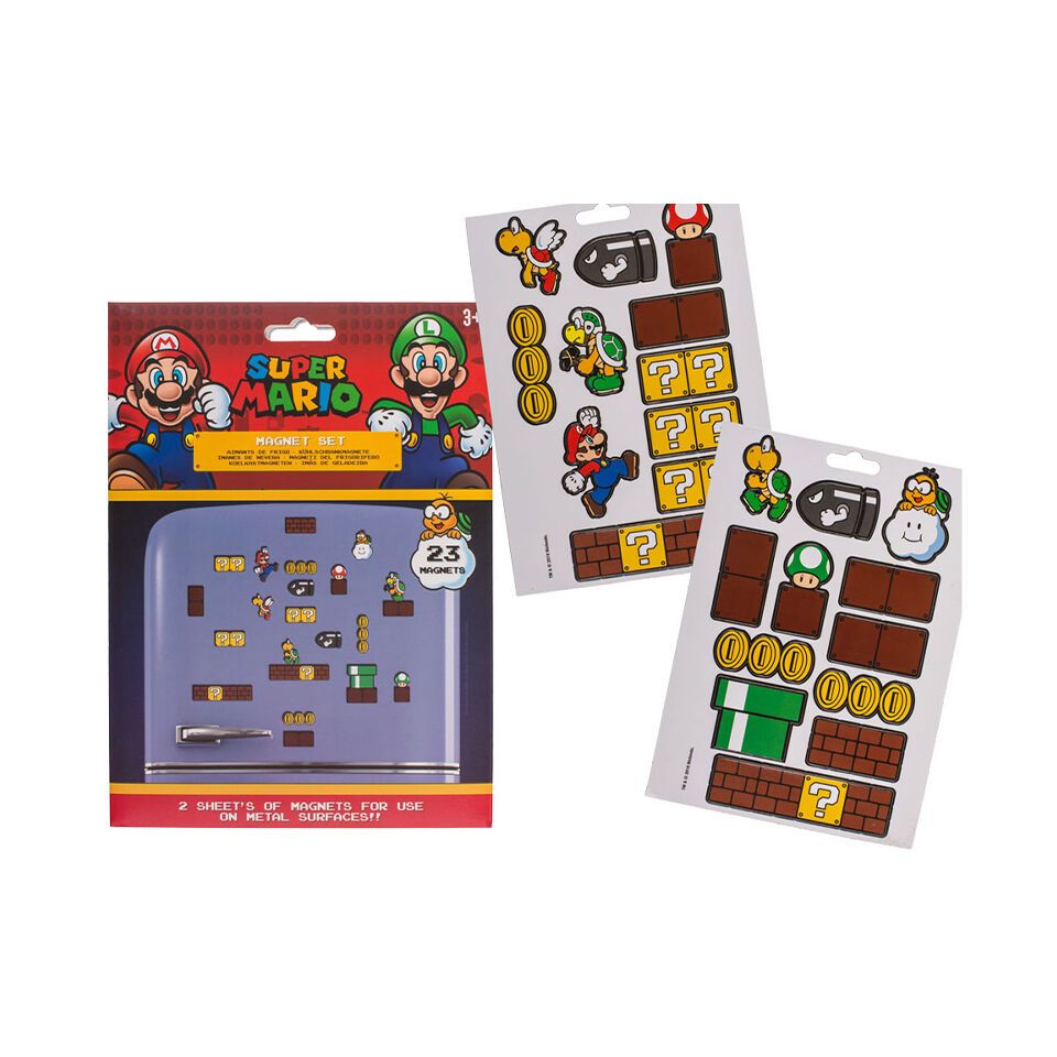 Stickers Nintendo Mario Bros 23 Magnets Royaume Champignon