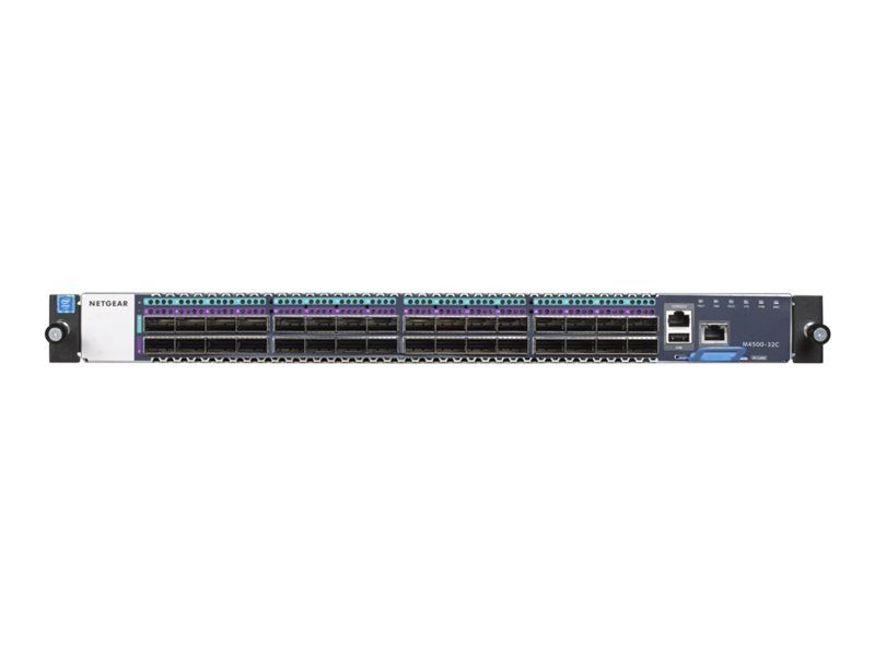 NETGEAR M4500-32C - Commutateur - C3 - Géré - 32 x 10 Gigabit / 25 Gigabit / 40 Gigabit / 50 Gigabit / 100 Gigabit QSFP28 - Montable sur rack