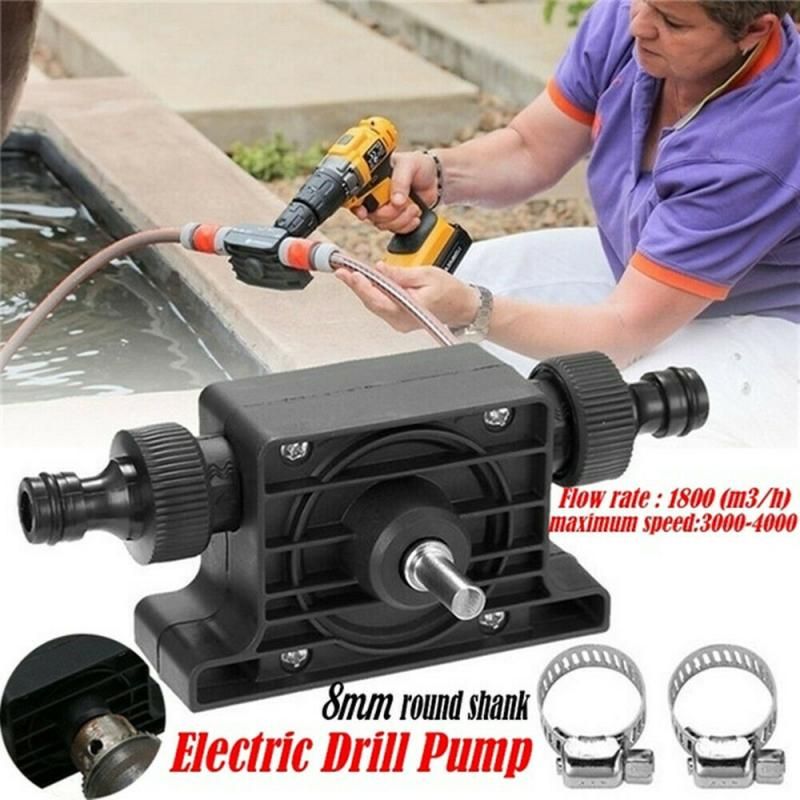 Perceuse électrique Portable, pompe à huile Diesel, Mini pompe de transfert de liquide auto-amorçante, pompe à eau fluide, outil de jardin pour la maison et l'extérieur