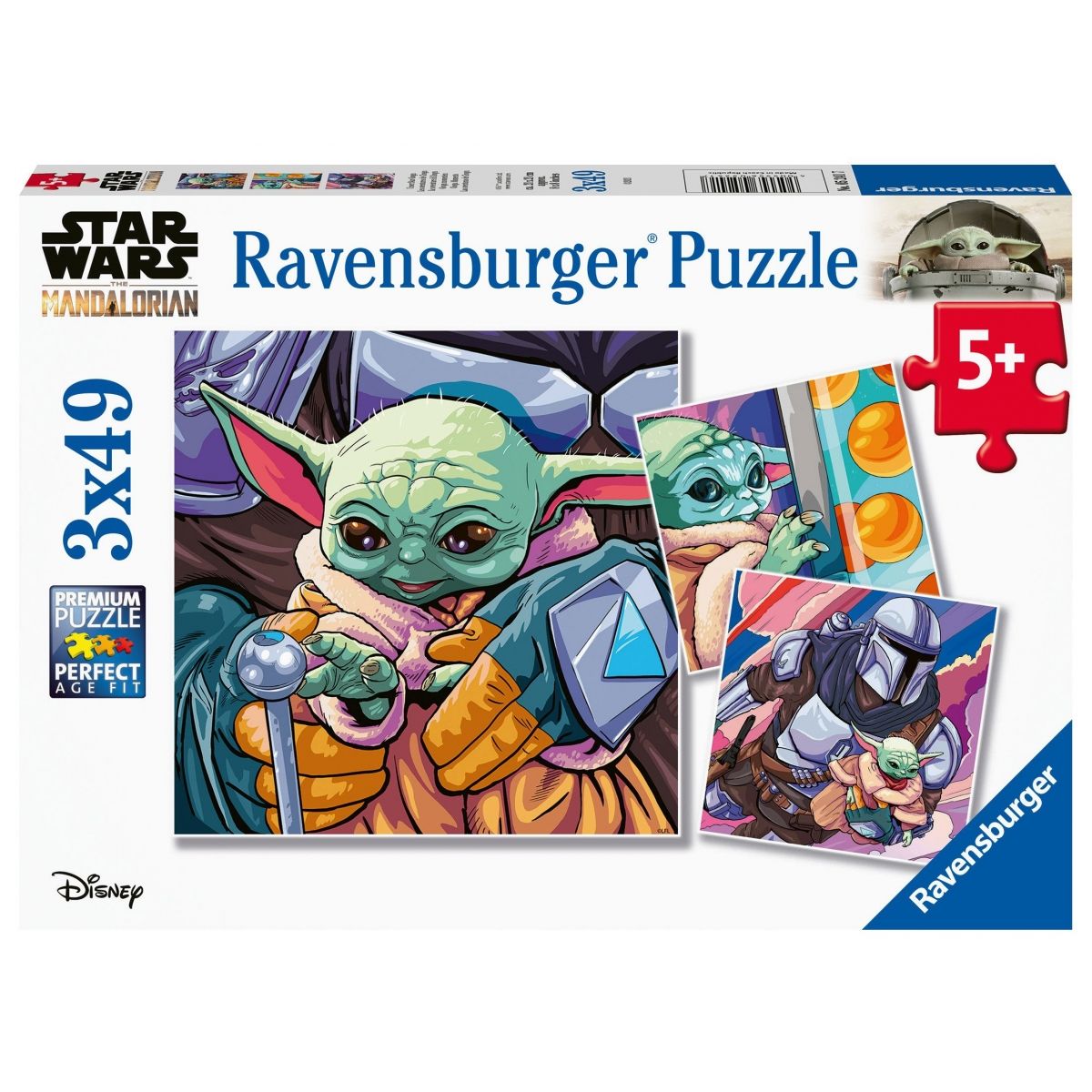 Puzzle Star Wars Baby Yoda 3x49 pièces - vue 2