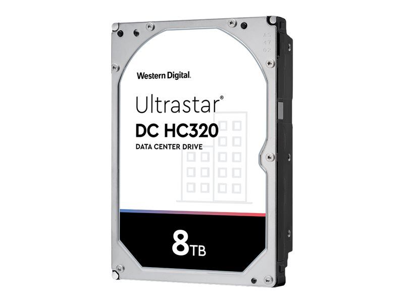 WD Ultrastar DC HC320 HUS728T8TL5204 - Disque dur - 8 To - interne - 3.5 - SAS 12Gb/s - 7200 tours/min - mémoire tampon : 256 Mo