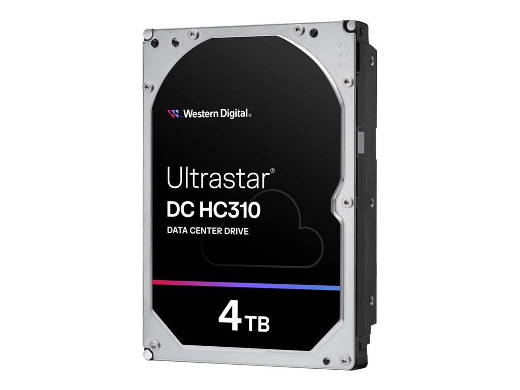 WD Ultrastar DC HC310 HUS726T4TALE6L4 - Disque dur - 4 To - interne - 3.5 - SATA 6Gb/s - 7200 tours/min - mémoire tampon : 256 Mo