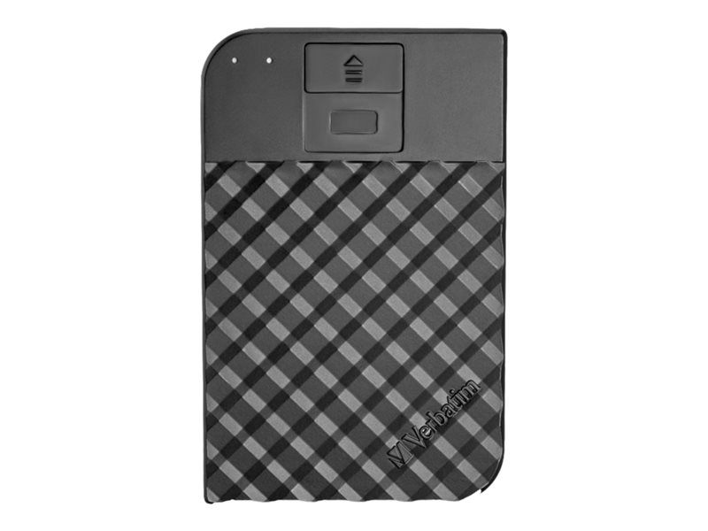 Verbatim Fingerprint Secure - Disque dur - chiffré - 2 To - externe (portable) - USB 3.1 Gen 1 (USB-C connecteur) - AES 256 bits