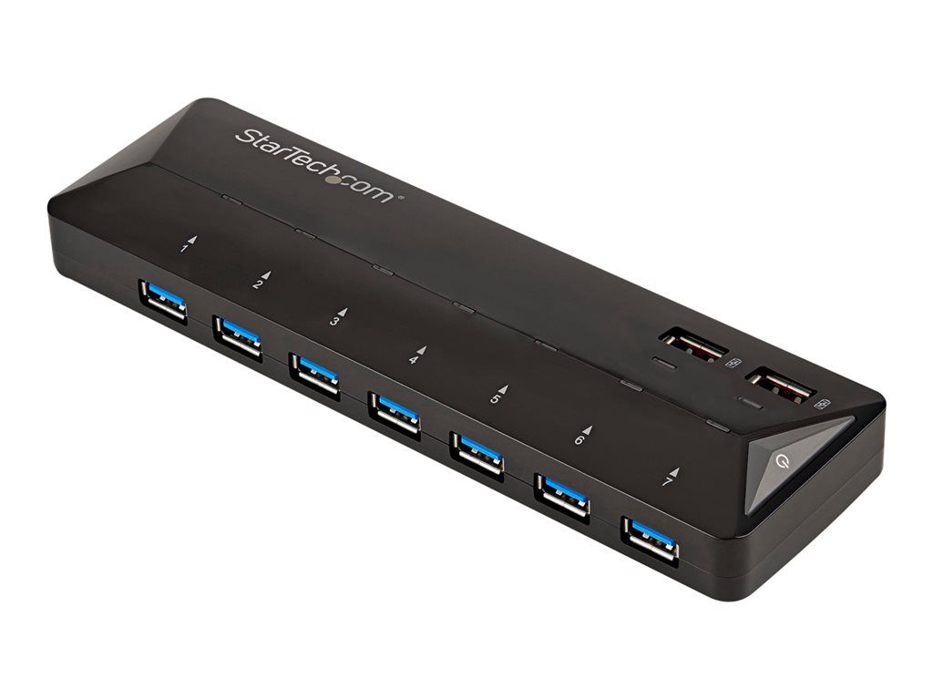 StarTech.com Hub USB 3.0 à 7 ports plus ports dédiés à la charge Concentrateur USB avec station de charge rapide 2x 2 Commutateur de partage des périphériques USB 7 x SuperSpeed USB...