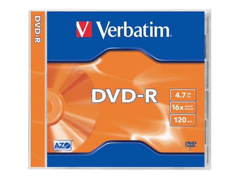 Verbatim DVD R 4.7 Go 16x par 5 boite - vue 2