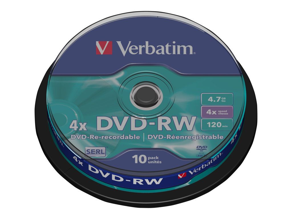 Verbatim DVD RW 4 7 Go 10 unités - vue 4