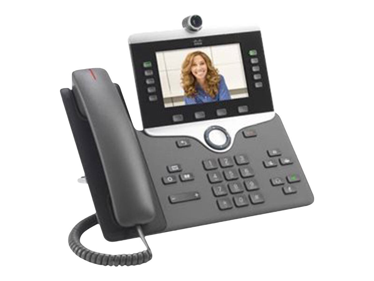 Cisco IP Phone 8865 Visiophone IP avec appareil photo numérique Interface Bluetooth IEEE 802. /bgnac Wi Fi SIP SDP 5 lignes - vue 2