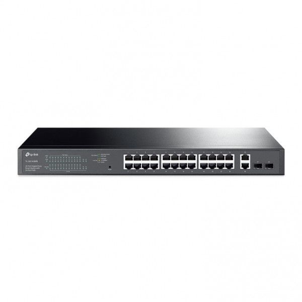 TP Link TL SG1428PE Commutateur intelligent 24 x 101001000 PoE+ + 2 x 101001000 Montable sur rack PoE+ CA 100 240 V