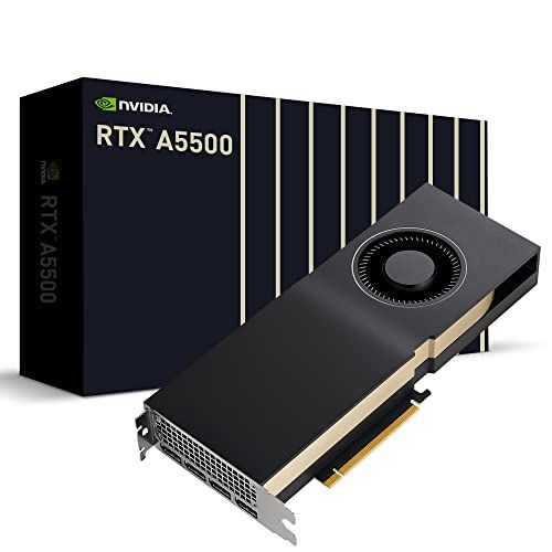 NVIDIA RTX A5500 Carte graphique RTX A5500 24 Go GDDR6 PCIe 4.0 x16 4 x DisplayPort
