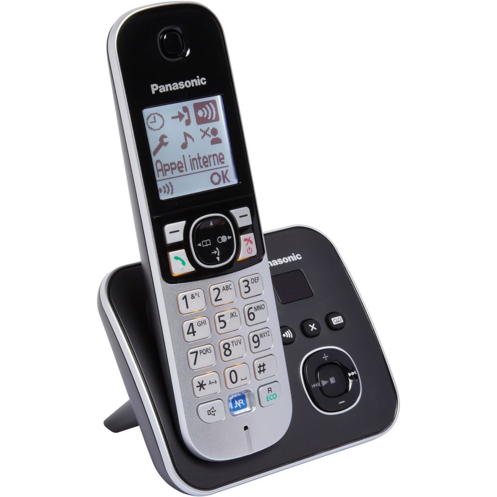 Panasonic KX-TG6821 - Téléphone sans fil - système de répondeur avec ID d'appelant - DECT\\GAP Panasonic KX-TG6821 - Téléphone sans fil - système de répondeur avec ID d'appelant - DECT\\GAP