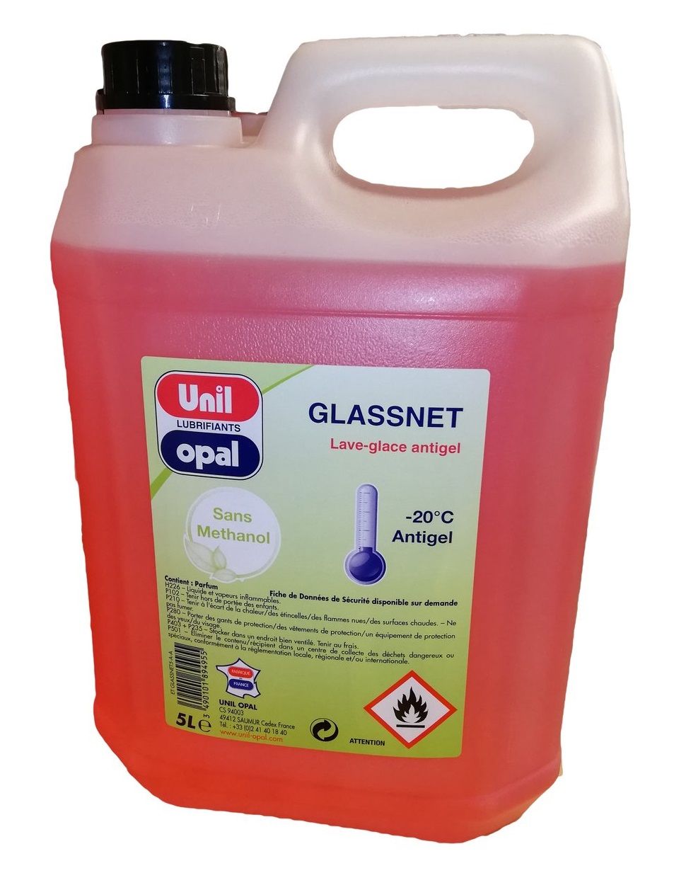 Lave glace antigel bidon de 5 L - UNIL OPAL - GLASSNET