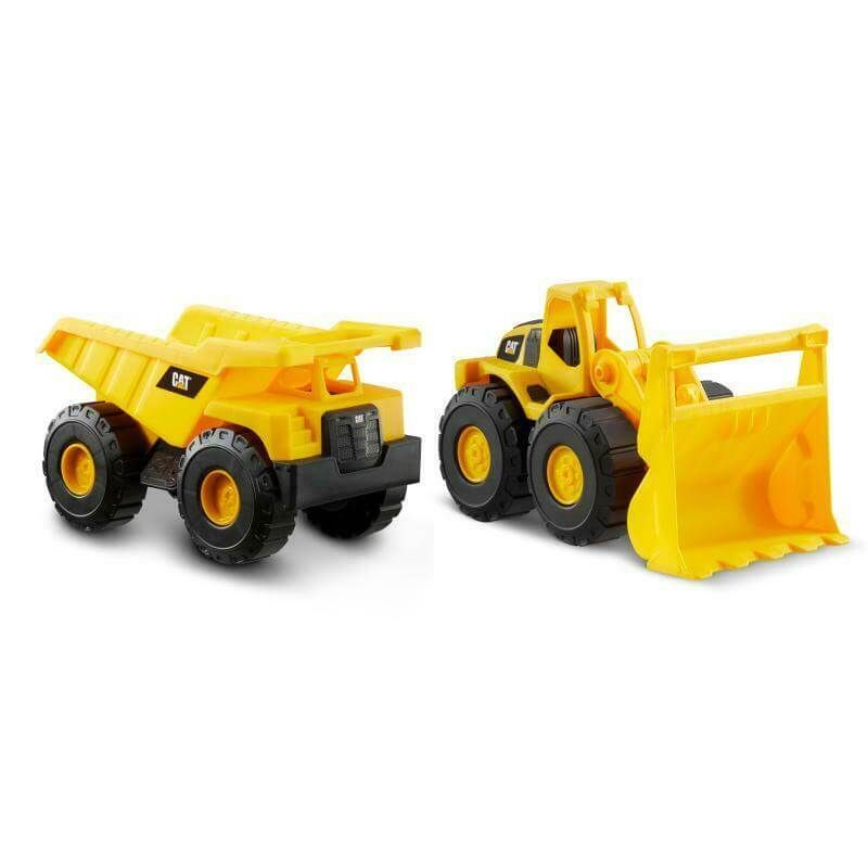 Véhicule De Chantier Pack De 2 Véhicules Camion Benne Et Chargeur Frontal Caterpillar