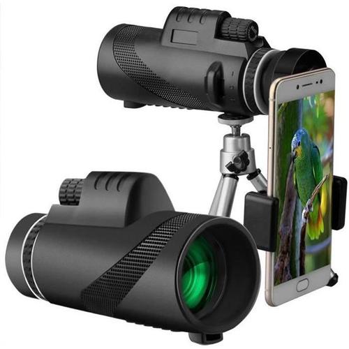 Télescope Monoculaire Starscope 40 X 60 - Haute Puissance - Prisme Bak4 Et Fmc Hd - Étanche - Avec Support Pour Smartphone E[80] Gogou