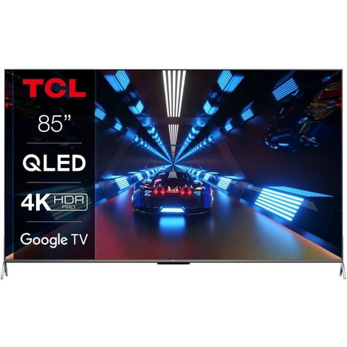Tv Qled Tcl 85C735 216 Cm 4K Uhd Google Tv Aluminium Brossé