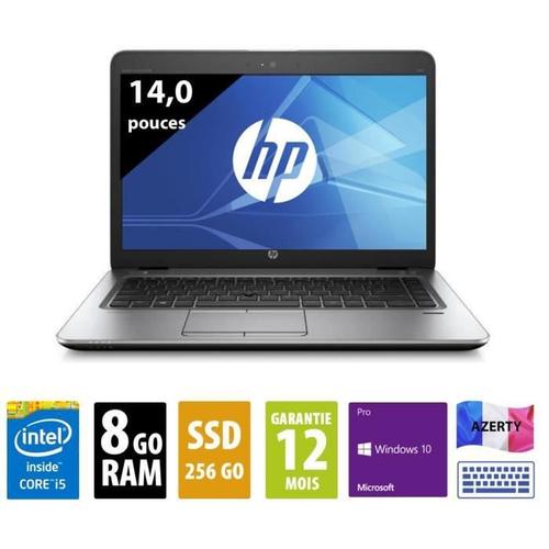 HP Elitebook 840 G3 - 14 Pouces - Core i5-6300U@2,40Ghz - 8Go Ram - 256Go SSD - Wxga (1366X768) - Windows 10 Pro