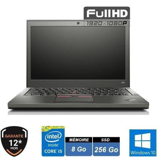 Lenovo Lenovo X250 12,5 Fhd i5 5300U 8Go SSD 256Go W10 Pro Garantie 1 An