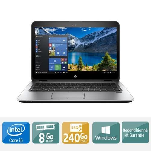HP Ordinateur Portable HP Elitebook 840 G3 Core i5 8 Go Ram 240 Go Disque Dur SSD