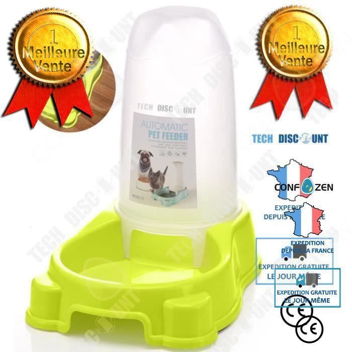 Meilleurs prix pour Confo® Td® Distributeur Croquettes Pour Chat Chien Gamelle Moyen Animaux De Compagnie Antidérapante Voyage Lapin Bol Aliments Nourri