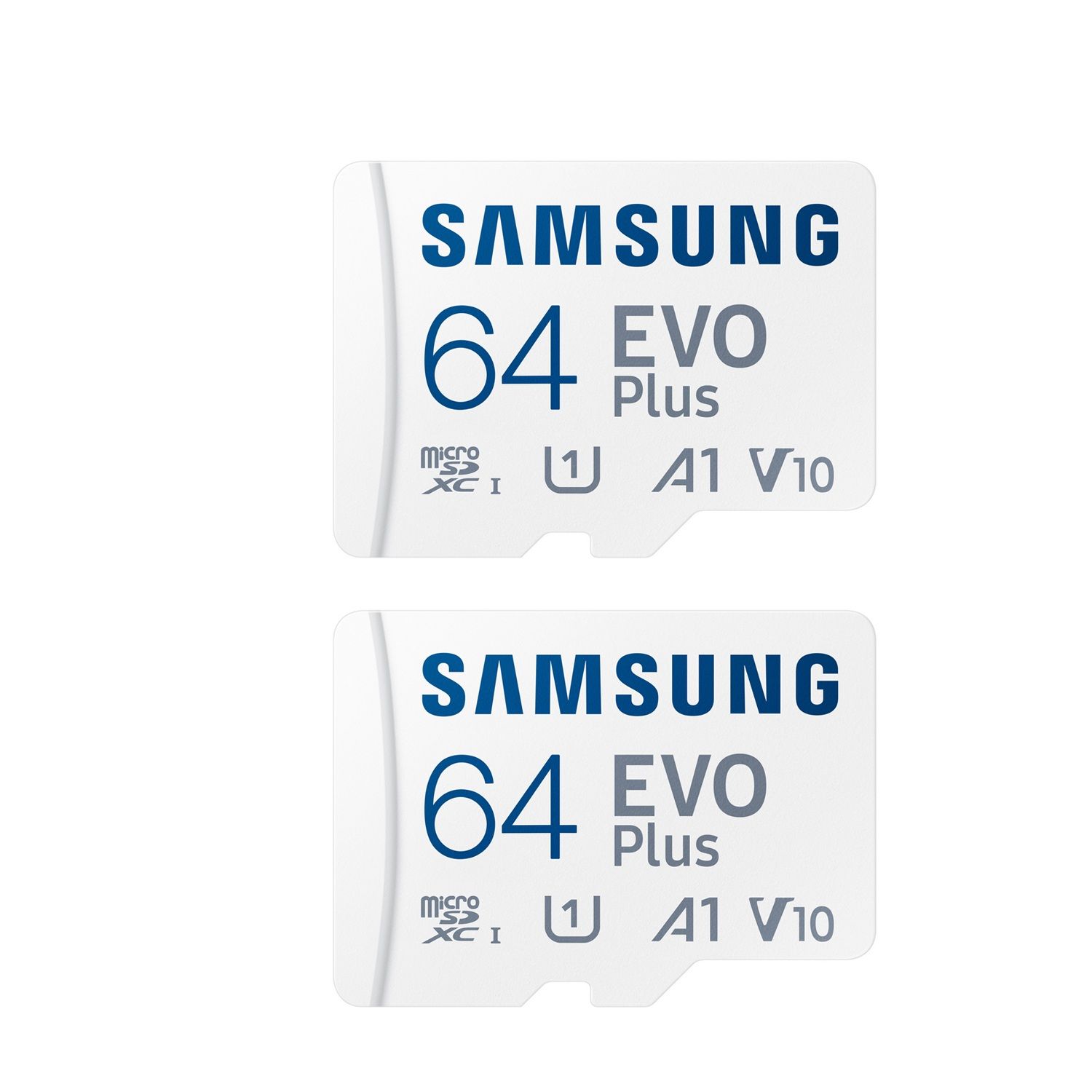 2PCS Carte mémoire Micro SD SDXCSAMSUNG EVO PLUS MB MC64KAEU 130Mb/ ideal pour smartphone tablette etc. - vue 2