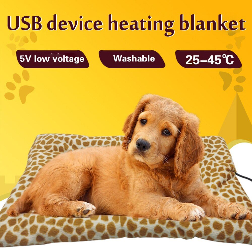 Tapis Chauffant Électrique À 3 Niveaux De Température Pour Animaux De Compagnie, Couverture Chauffante Pour Chiot, Chat, Pour L'hiver, Pour La Maison Et Le Bureau