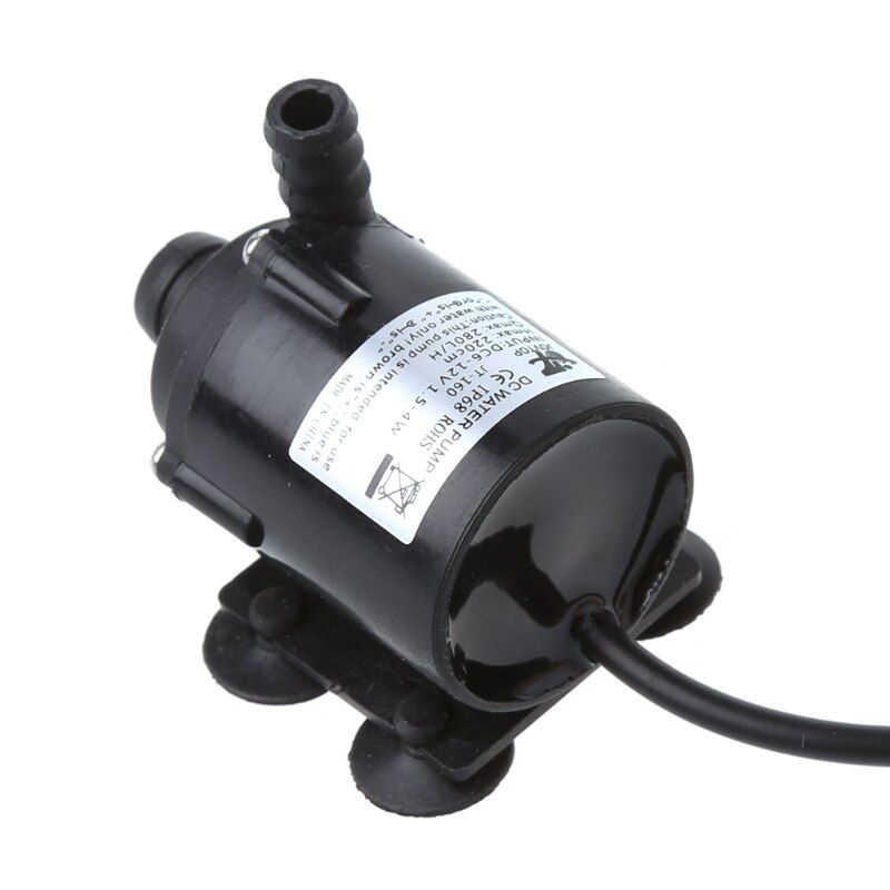 Pompe à eau solaire 12V DC Submersible, à Circulation chaude, avec moteur sans balais, étang d'aquarium, 200l/H