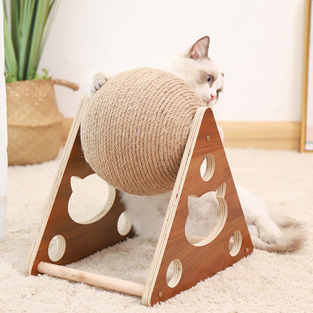 Boule À Gratter Pour Chat, Corde En Sisal Naturel, Tissage, Boule À Mâcher, Grattoir À Ongles Pour Patte De Chaton, Jouet, Accessoires Pour Animaux De Compagnie