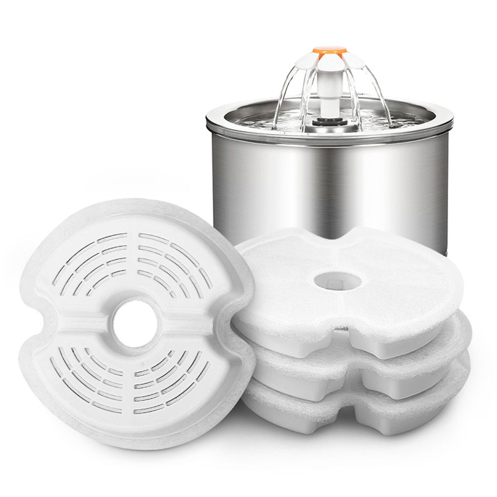 Fontaine D'eau De Remplacement Pour Chat, 4 Pièces, Filtre À Charbon Actif Pour Animaux De Compagnie, Distributeur Automatique D'eau, Fournitures Pour Animaux De Compagnie