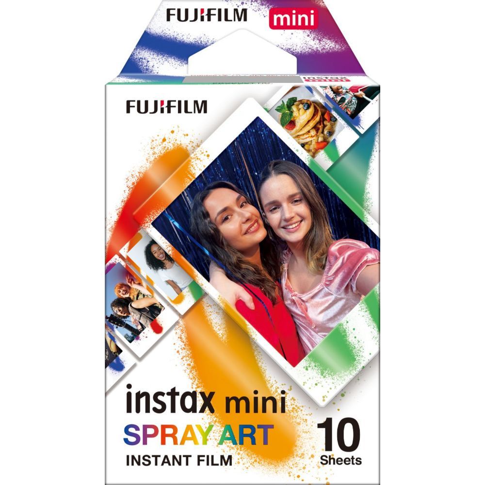 Film papier photo instantané Fujifilm Instax Mini Spray Art WW1 Pack de 10