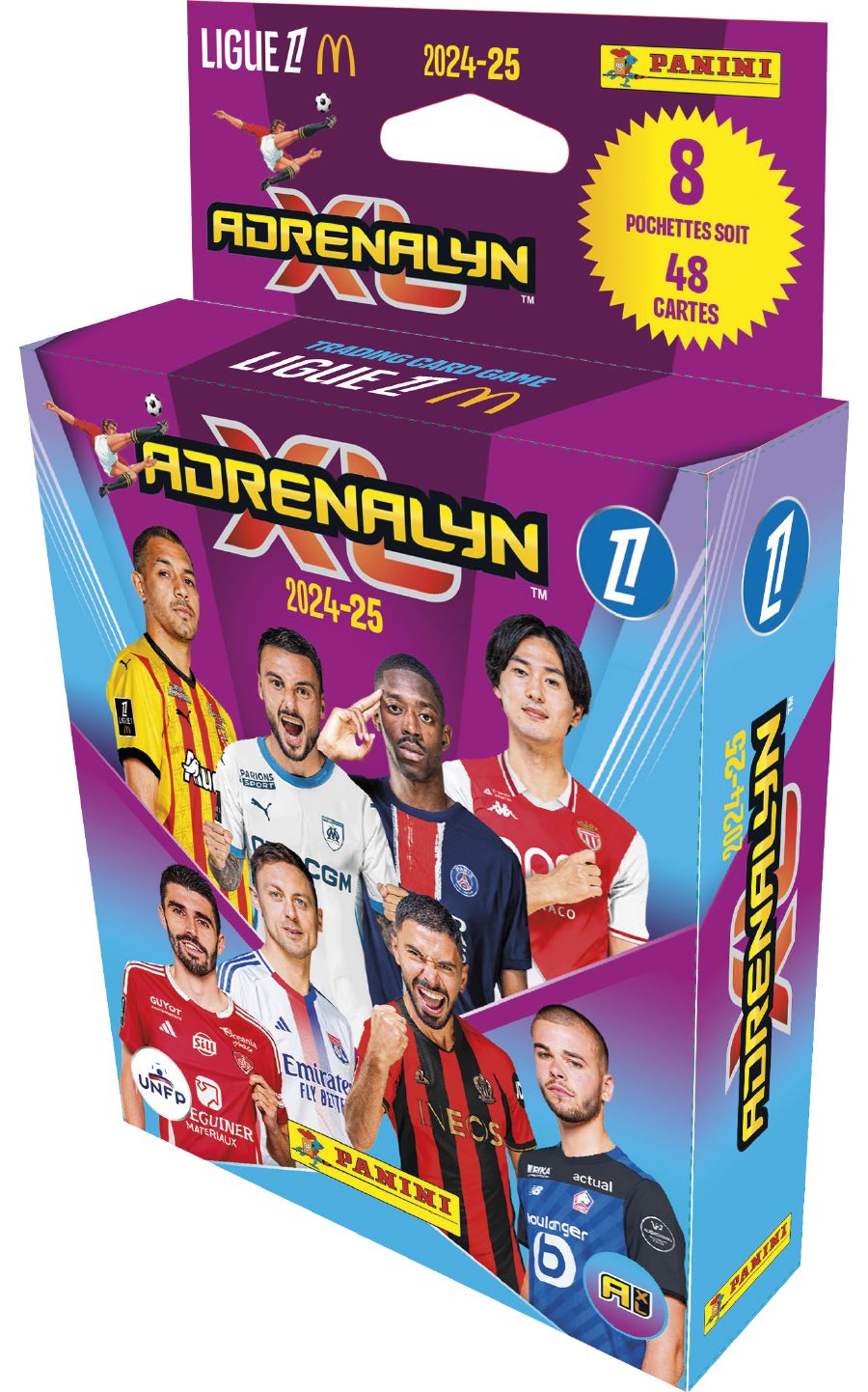 ADRENALYN LIGUE 1 McDONALD' 2024 2025 TRADING CARDS GAME Blister 8 pochettes - vue 2