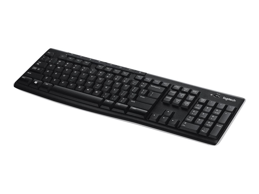 Clavier sans fil Logitech K270 - Clavier - sans fil - 2.4 GHz - É.-U./Europe