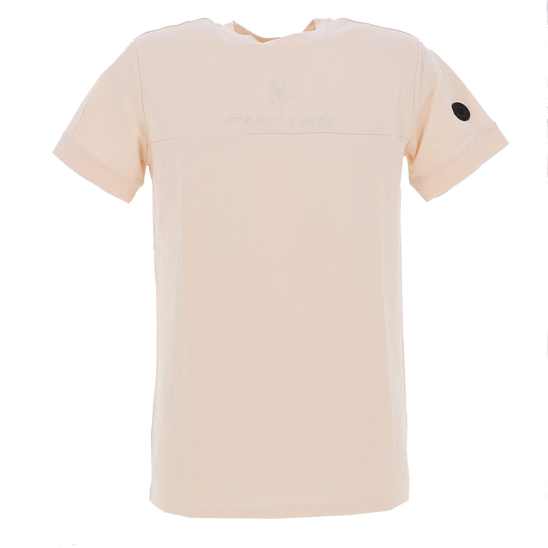 tee shirt manches courtes project x paris t shirt ecru