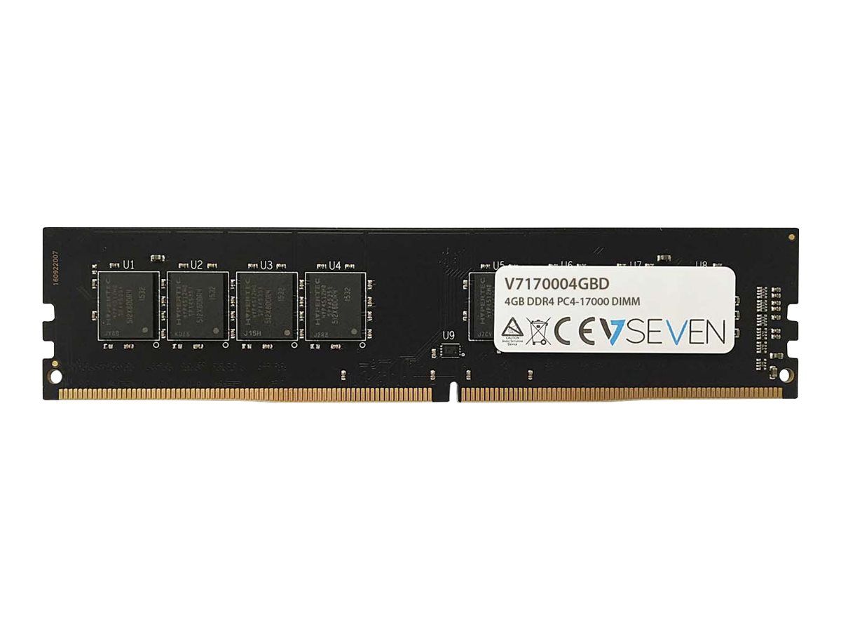 V7 4GB DDR4 PC4 17000 2133Mhz DIMM Desktop Module de mémoire V7170004GBD Neuf - vue 2