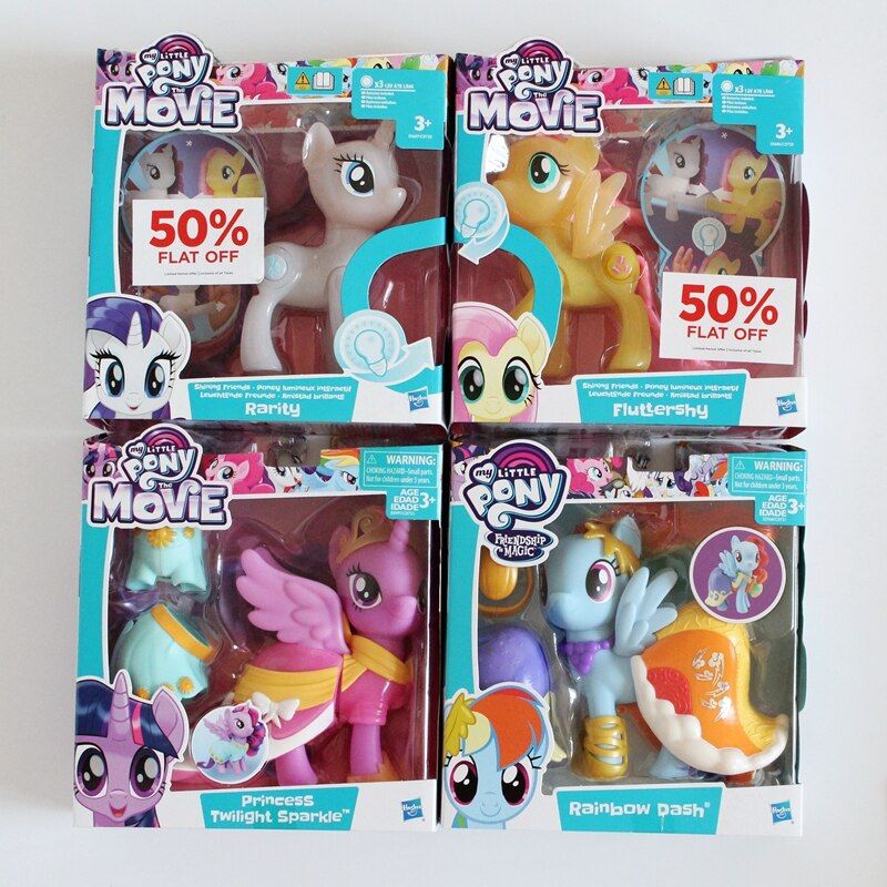 Jouets Lumineux My Little Pony, Figurines Du Film Mlp, À La Mode, Crépuscule Scintillant, Arc-En-Ciel, Tableau De Bord, Rare, Déguisement, Poupées, Cadeau