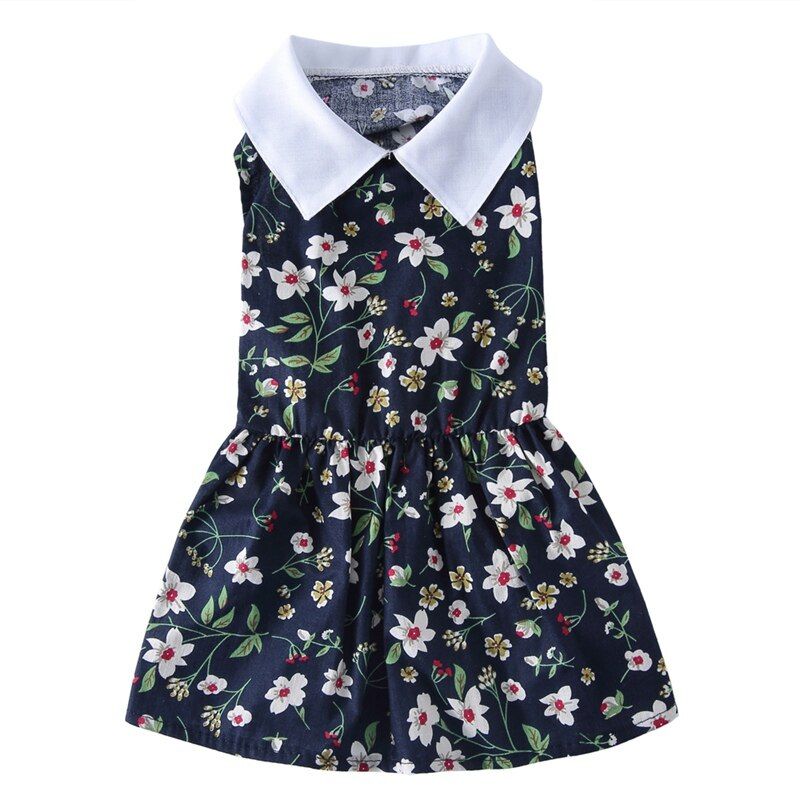 Robe À Fleurs Pour Animaux De Compagnie, Tenue D'été Confortable Pour Chiot, Chiot, Princesse, Fête, Petit Chien, Vêtements Pour Chiens