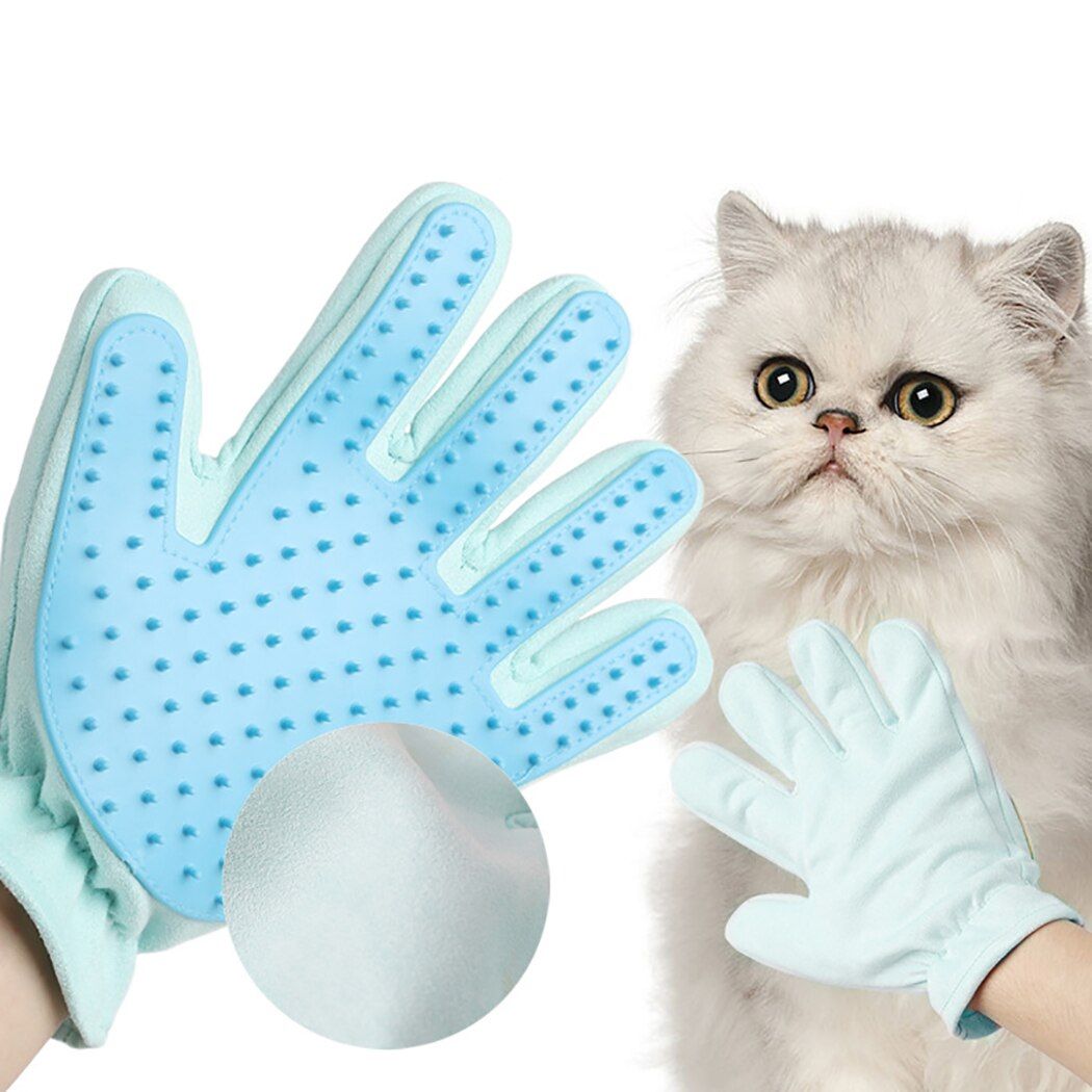Gant De Toilettage En Silicone Pour Chien Et Chat,Peigne Pour Animaux De Compagnie, Accessoire De Nettoyage Et De Bain