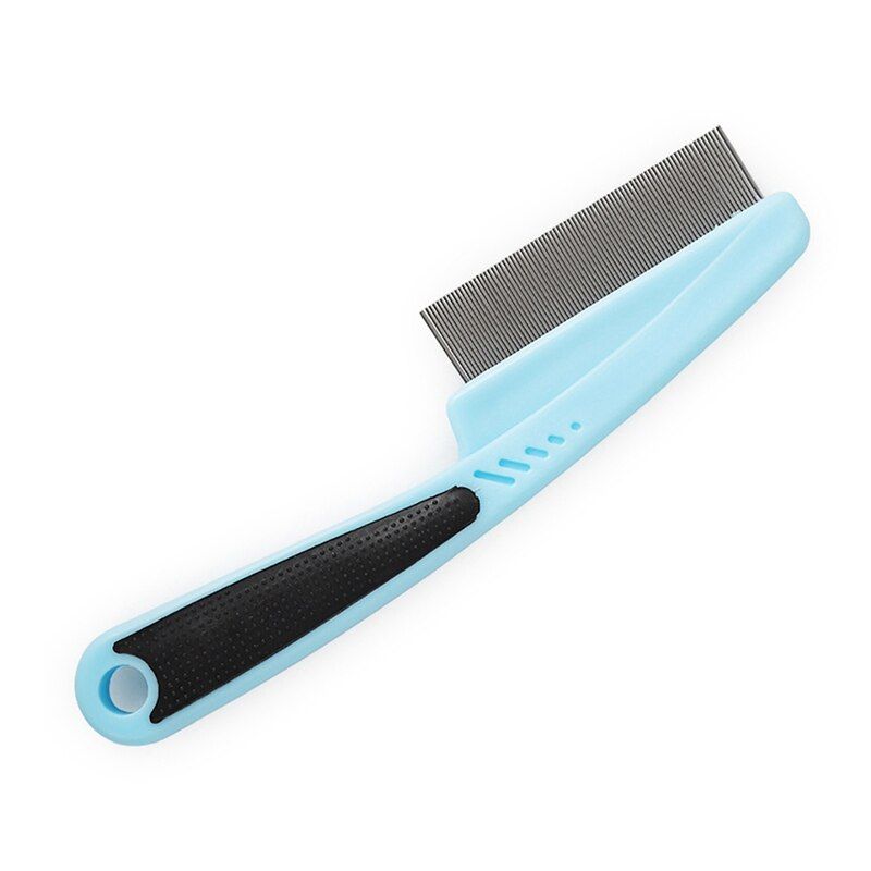 Peigne De Toilettage Pour Animaux De Compagnie, 2 Pièces, En Acier Inoxydable, Portable, Pour Chien, Démêlante, Brosse Pour Éliminer Les Poils D'animaux, Peigne Pour Poux De Chat