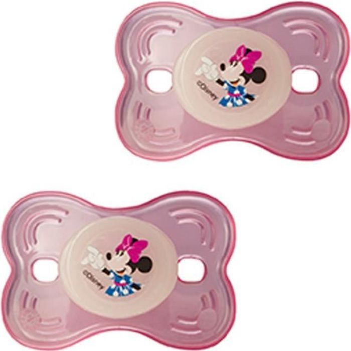 Disney - Disney Lot De 2 Sucettes Minnie Pink Girl - 12 ? 18 Mois