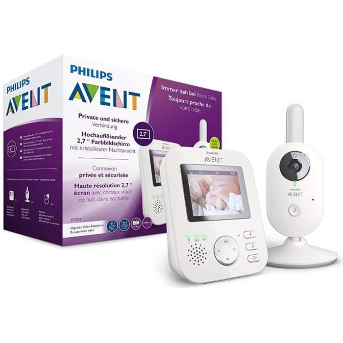 Philips - Phil Babyphone Avent Scd833/26 Wh