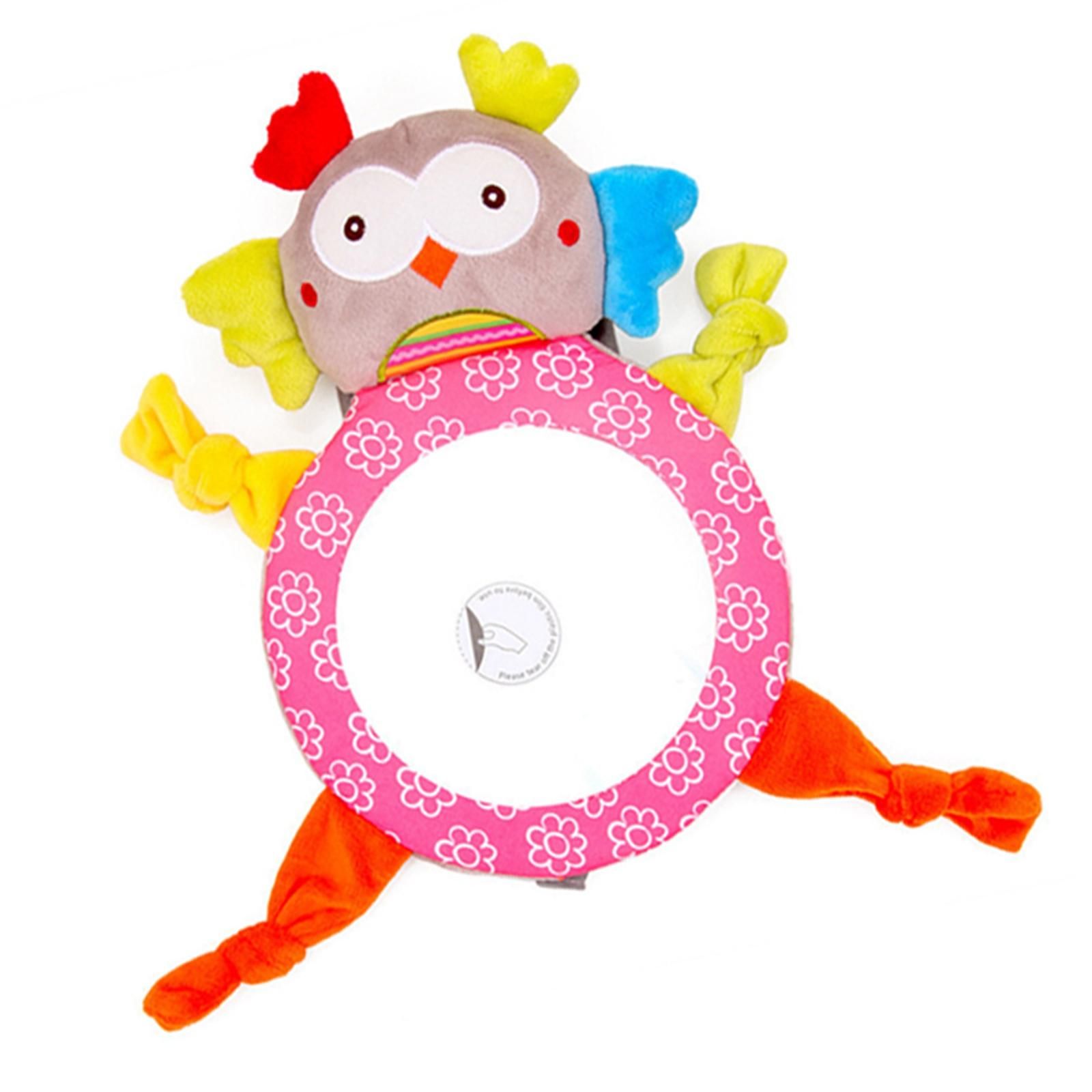  - Miroir De Siège Arrière De Voiture Animal Incassable Vers L'arrière Miroir De Bébé Plus Facile À Conduire Angle Mort Miroir De Sécurité De Voiture Hibou