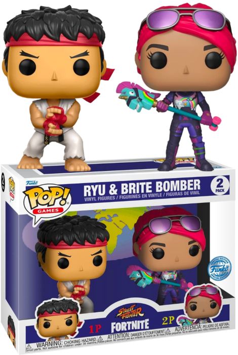 Funko POP Games Fortnite 2PK Ryu + Brite Bomber